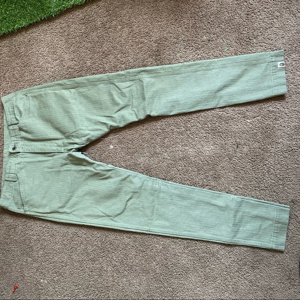 Green khaki bape pants